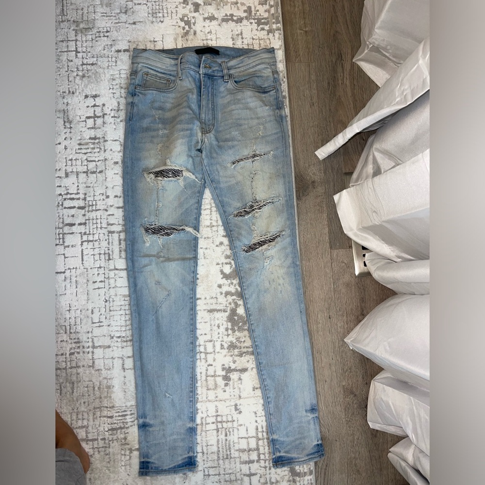 AUTHENTIC ZEBRA PRINT AMIRI JEANS